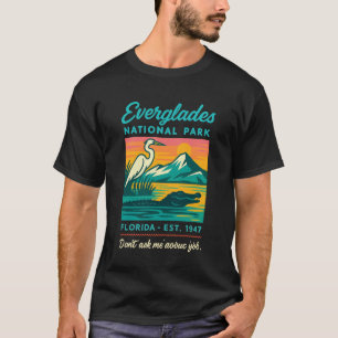 Nationaal Park Everglades Alligator Vintage Florid T-shirt