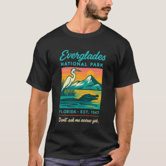 Nationaal Park Everglades Alligator Vintage Florid T-shirt