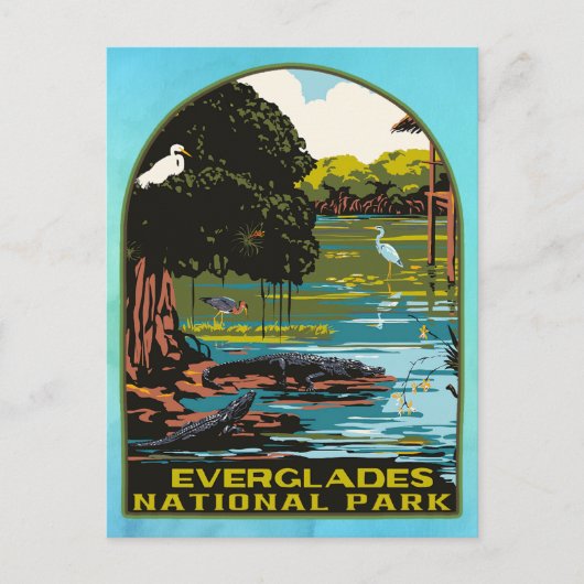 Nationaal park Everglades Briefkaart (Voorkant)