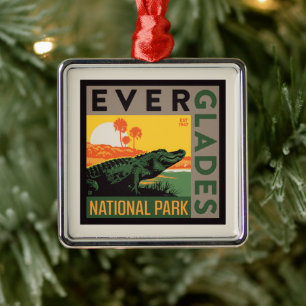 Nationaal park Everglades Florida Metalen Ornament