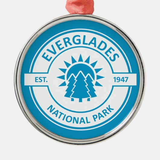 Nationaal park Everglades Metalen Ornament (Voorkant)