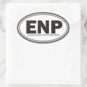 Nationaal park Everglades Ovale Sticker (Tas)