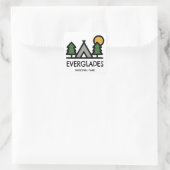 Nationaal park Everglades Vierkante Sticker (Tas)