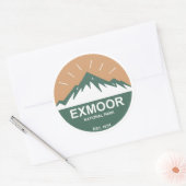 Nationaal park Exmoer Ronde Sticker (Envelop)