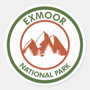 Nationaal park Exmoer Ronde Sticker