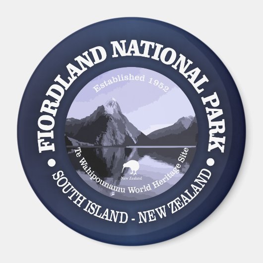Nationaal park Fiordland Magneet (Voorkant)