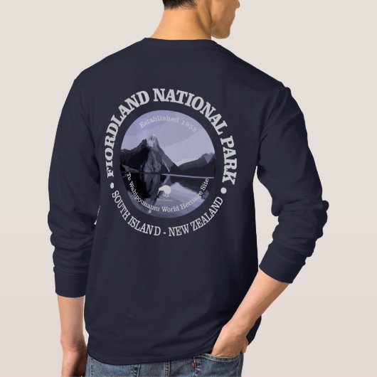 Nationaal park Fiordland T-shirt (Achterkant)