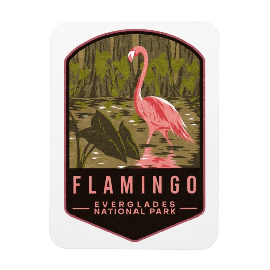 Nationaal park Flamingo Everglades Magneet (Verticaal)