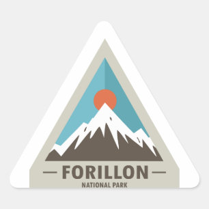 Nationaal park Forillon Driehoek Sticker