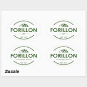 Nationaal park Forillon Ovale Sticker (Vel)