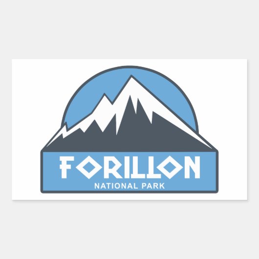 Nationaal park Forillon Rechthoekige Sticker (Voorkant)