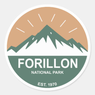 Nationaal park Forillon Ronde Sticker