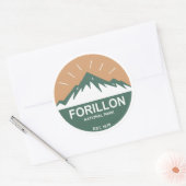 Nationaal park Forillon Ronde Sticker (Envelop)