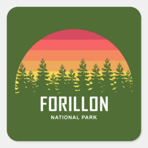 Nationaal park Forillon Vierkante Sticker