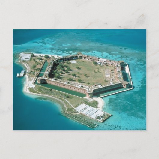 Nationaal Park Fort Jefferson Briefkaart (Voorkant)