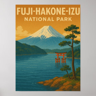 Nationaal park Fuji-Hakone-Izu Poster