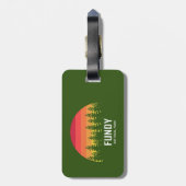 Nationaal park Fundy Bagagelabel (Achterkant verticaal)