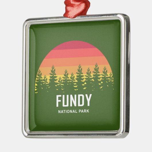 Nationaal park Fundy Metalen Ornament (Links)
