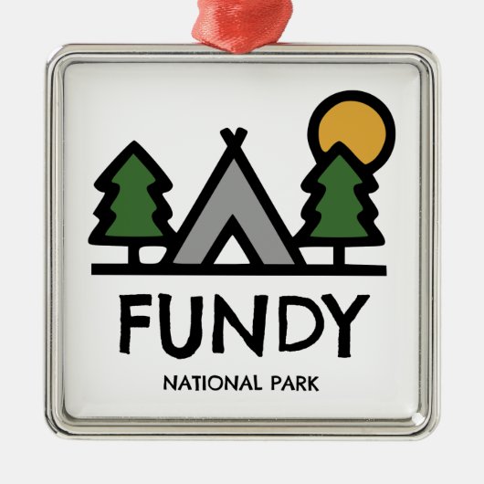 Nationaal park Fundy Metalen Ornament (Voorkant)