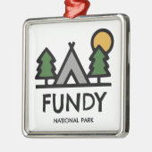 Nationaal park Fundy Metalen Ornament (Links)