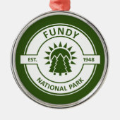Nationaal park Fundy Metalen Ornament (Voorkant)