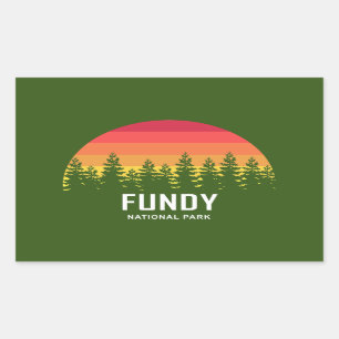 Nationaal park Fundy Rechthoekige Sticker