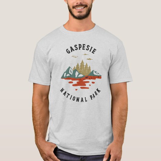 Nationaal Park  Gaspesie T-shirt (Voorkant)