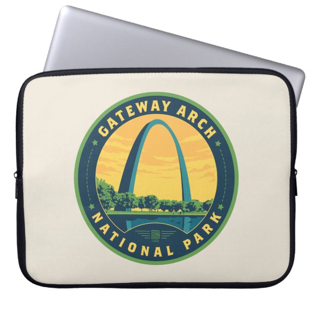Nationaal park Gateway Arch Laptop Sleeve (Voorkant)