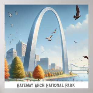 Nationaal park Gateway Arch Poster