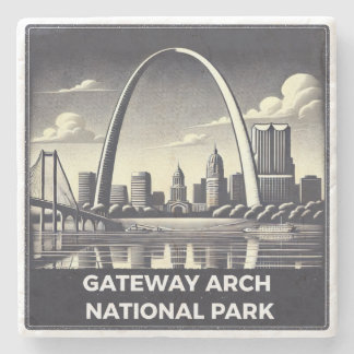 Nationaal park Gateway Arch Stenen Onderzetter