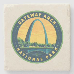 Nationaal park Gateway Arch Stenen Onderzetter