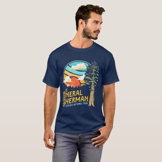 Nationaal Park -generaal Sherman Sequoia T-shirt (Voorkant volledig)