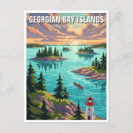 Nationaal park Georgische Baaieilanden Canada Briefkaart