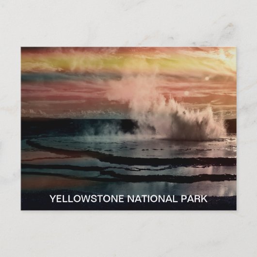 Nationaal park Geyser Fun Facts Yellowstone Briefkaart (Voorkant)