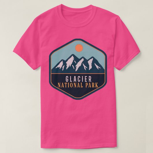 Nationaal park Glacier3 T-shirt (Design voorkant)