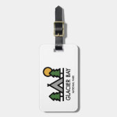 Nationaal Park Glacier Bay Bagagelabel (Voorkant verticaal)