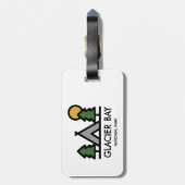 Nationaal Park Glacier Bay Bagagelabel (Achterkant verticaal)