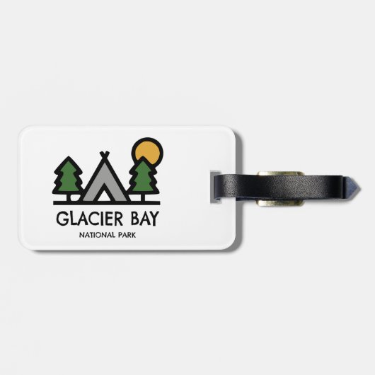 Nationaal Park Glacier Bay Bagagelabel (Achterkant horizontaal)