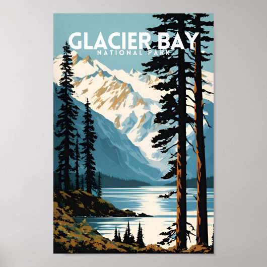 Nationaal Park Glacier Bay Poster (Voorkant)