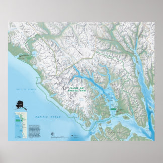 Nationaal Park Glacier Bay Poster