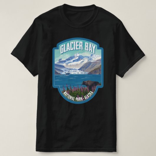 Nationaal Park Glacier Bay T-shirt (Design voorkant)