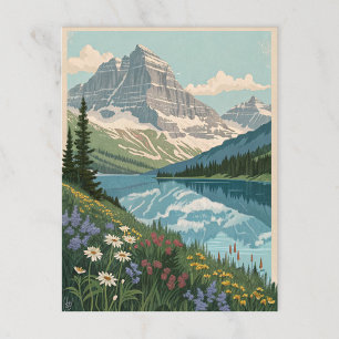 Nationaal park Glacier Briefkaart