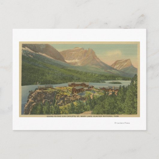 Nationaal Park Glacier Briefkaart (Voorkant)