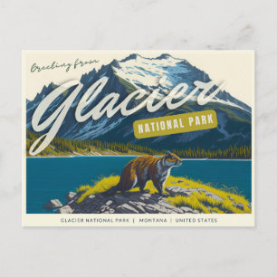 Nationaal park Glacier, Briefkaart Montana