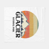 Nationaal Park  Glacier Fleece Deken (Voorkant (Horizontaal))