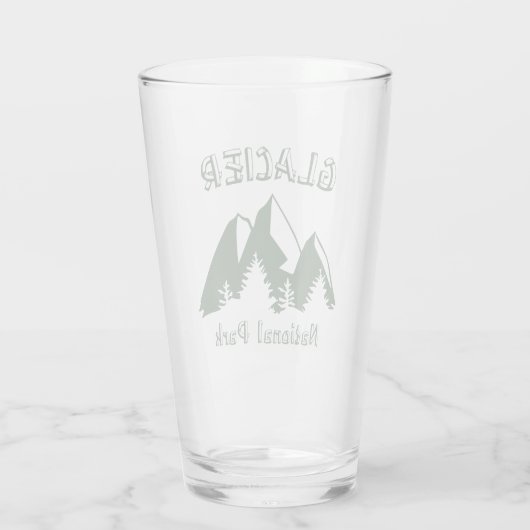 Nationaal park Glacier Glas (Achterkant)