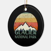 Nationaal Park  Glacier Keramisch Ornament (Links)