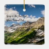Nationaal park Glacier Keramisch Ornament (Achterkant)