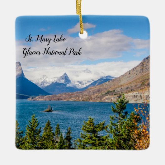 Nationaal park Glacier Keramisch Ornament (Voorkant)