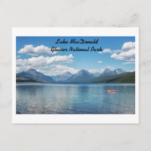 Nationaal Park Glacier Lake Macdonald Briefkaart